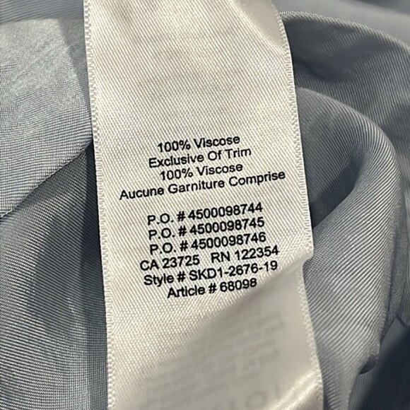 Aritzia Babaton Blue Welsch Reversible Crinked Cropped Blouse size Small - Picture 8 of 10